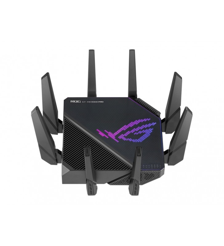 ASUS ROG Rapture GT-AX11000 Pro router wireless Gigabit Ethernet Tri-band (2.4 GHz / 5 GHz / 5 GHz) Negru