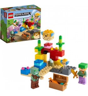 Jucărie de construcție LEGO 21164 Minecraft The Coral Reef