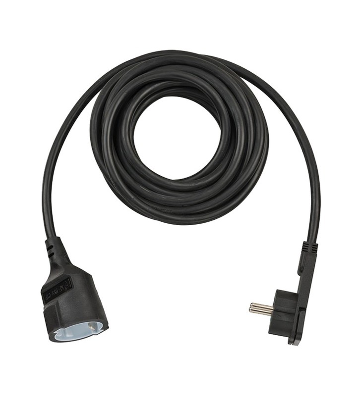 Brennenstuhl extension cable, 1x angled flat plug