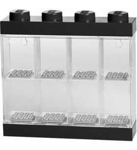 Vitrina Room Copenhaga LEGO Minifigurine 8 negru, cutie de depozitare (transparent)