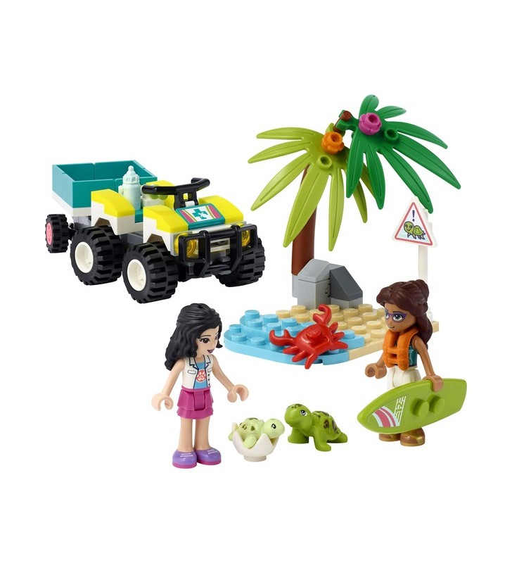Jucărie de construcție cu ambulanță țestoasă LEGO 41697 Friends