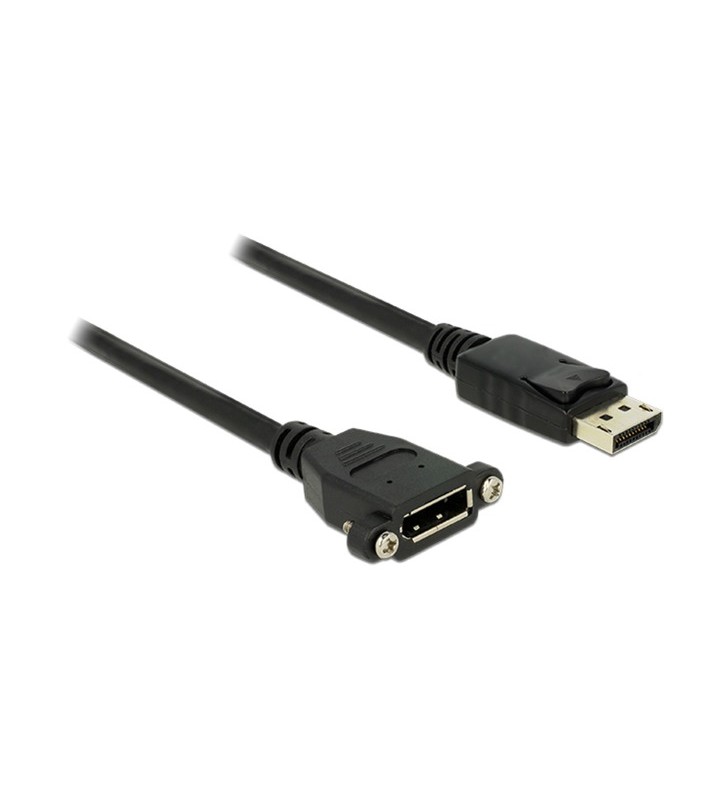 Cablu DeLOCK DisplayPort 1.2 (mascul)  DisplayPort (femă pentru instalare)