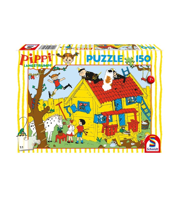 Jocuri Schmidt Pippi și Vila Kunterbunt, puzzle (150 bucăți)