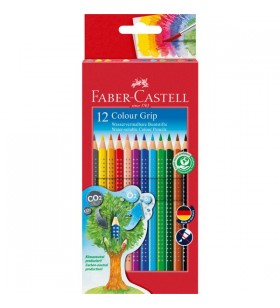 Creion colorat Faber-Castell Color Grip 12 piese, set