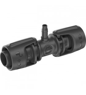 Piesă în T GARDENA Micro-Drip-System 13 mm (1/2") - 4,6 mm (3/16"), conexiune (gri închis, 5 bucăți, model 2023)