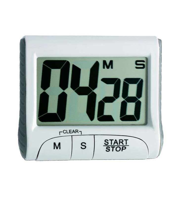 Cronometru digital TFA și cronometru/cronometru pentru bucătărie (alb)