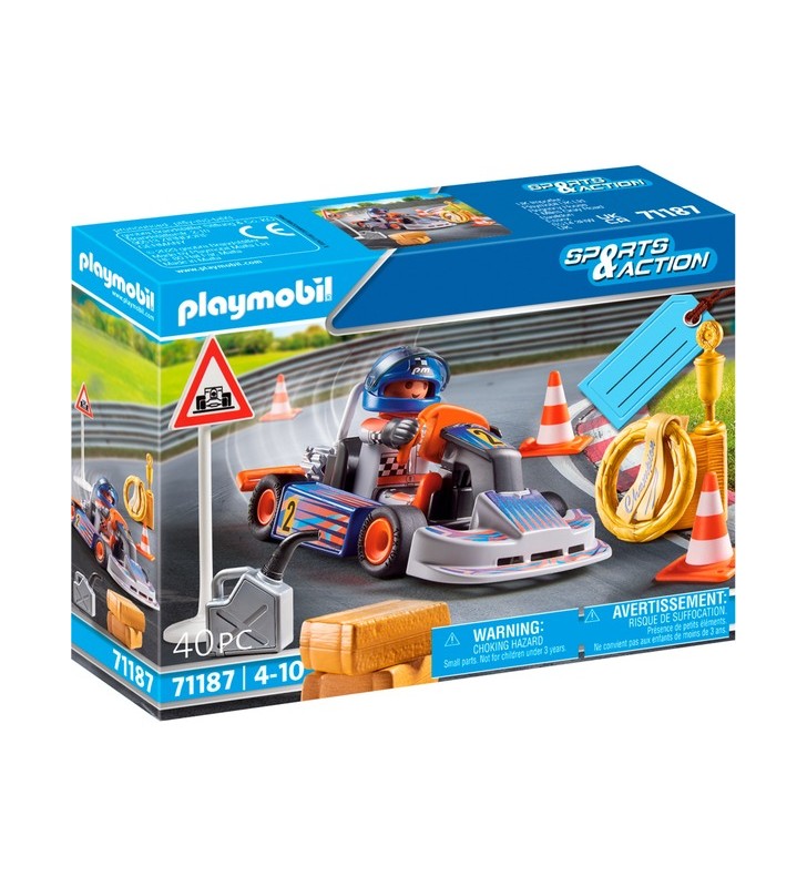 PLAYMOBIL 71187 Jucărie de construcție cu kart de curse