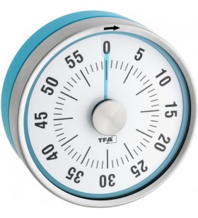 Cronometru analog de bucătărie TFA Cronometru PUCK/Ceas de bucătărie (turcoaz)