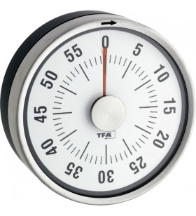 Cronometru analog de bucătărie TFA Cronometru PUCK/Ceas de bucătărie (antracit)