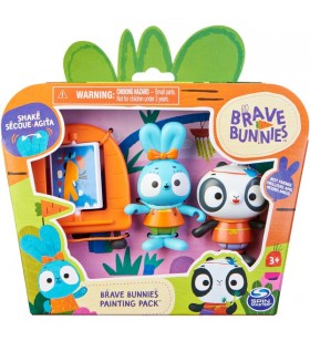 Spin Master Brave Bunnies - Pictează cu Boo Bunny și Panda, joacă figură