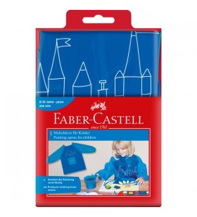 Șorț pentru pictură Faber-Castell pentru copii (albastru)