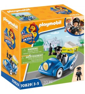PLAYMOBIL 70829 DUCK ON CALL Mini Jucărie de Construcție Mașină de Poliție