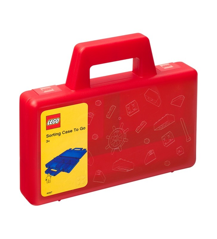 Room Copenhagen LEGO sorting box to go, cutie de depozitare (roșu)