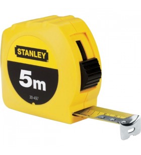 Bandă de măsură Stanley STANLEY, 5 metri, metric/inch (galben, 19 mm, carcasă din plastic)