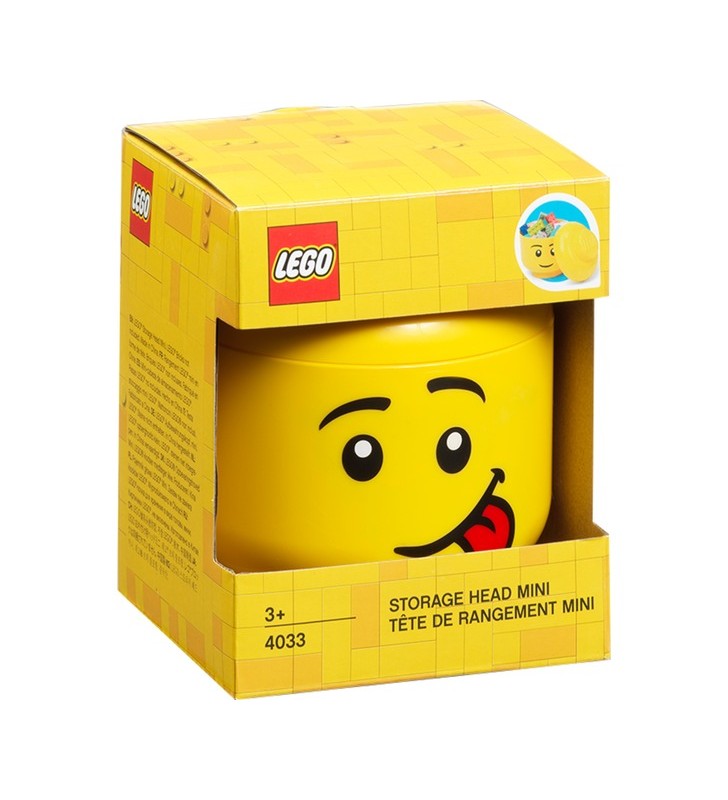 Camera Copenhaga LEGO Storage Head "Silly", mini, cutie de depozitare