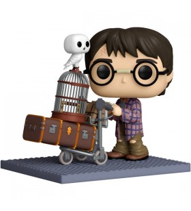 Funko POP! Deluxe Harry Potter - Cărucior de împingere Harry, figurină de jucărie (10,2 cm)