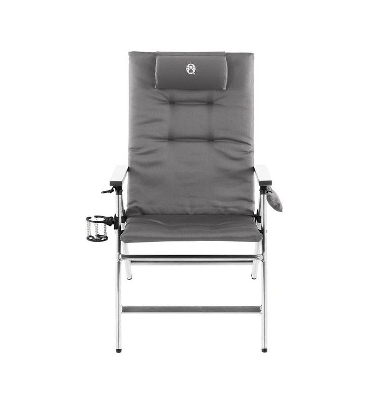 Fotoliu reclinabil căptușit cu 5 poziții Coleman 2000038333 Scaun reclinabil de camping (gri/argintiu)