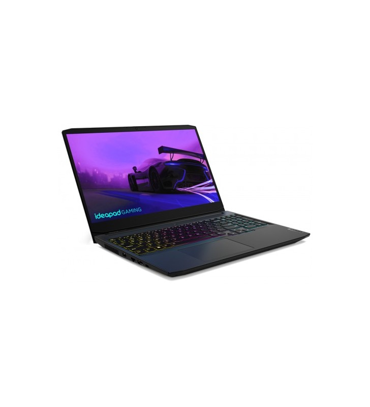 Laptop Lenovo IdeaPad Gaming 3 15IHU6, Intel Core i5-11320H, 15.6inch, RAM 8GB, SSD 512GB, nVidia GeForce RTX 3050 Ti 4GB, No OS, Shadow Black