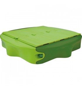 BIG Sandy + copertă rigidă, cutie cu nisip (verde închis/verde deschis)