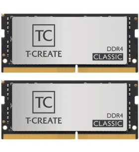 Kit de memorie Team Group SO-DIMM 32GB DDR4-3200 (argintiu, TTCCD432G3200HC22DC-S01, T-CREATE CLASSIC)