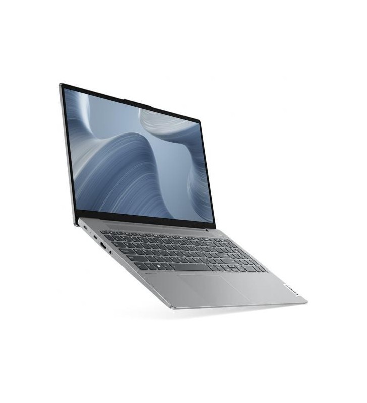 Laptop Lenovo IdeaPad 5 15IAL7, Intel Core i7-1260P, 15,6 inchi, RAM 16 GB, SSD 512 GB, grafică Intel Iris Xe, fără sistem de operare, cloud gri