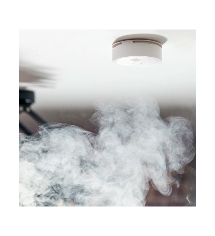 Shelly Plus Smoke, detector de fum (alb)