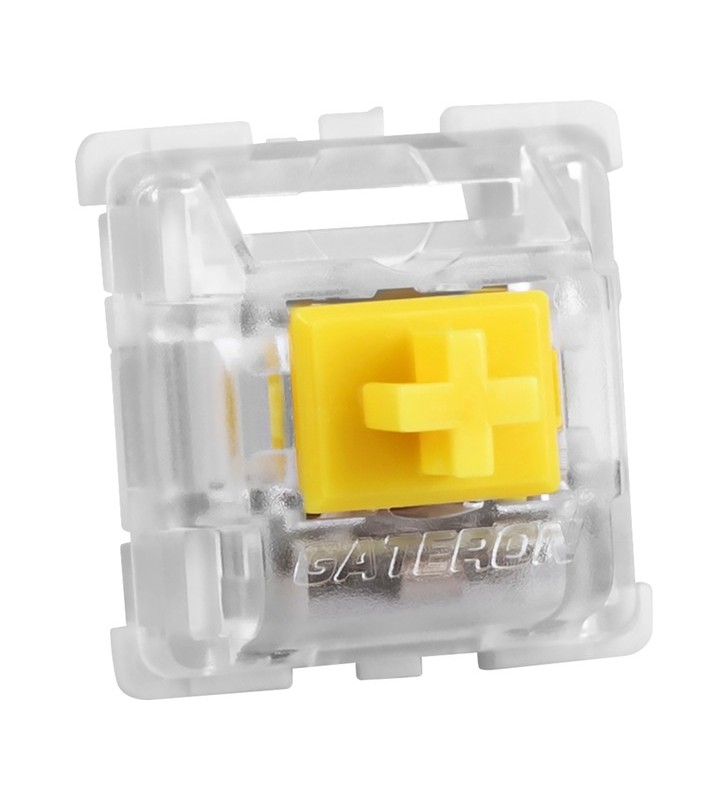 Set întrerupătoare galben Sharkoon Gateron Pro, întrerupătoare cu cheie (galben/transparent, 35 buc)