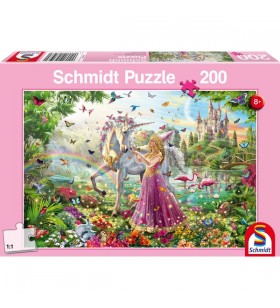 Schmidt Spiele Puzzle Zână frumoasă în pădurea magică