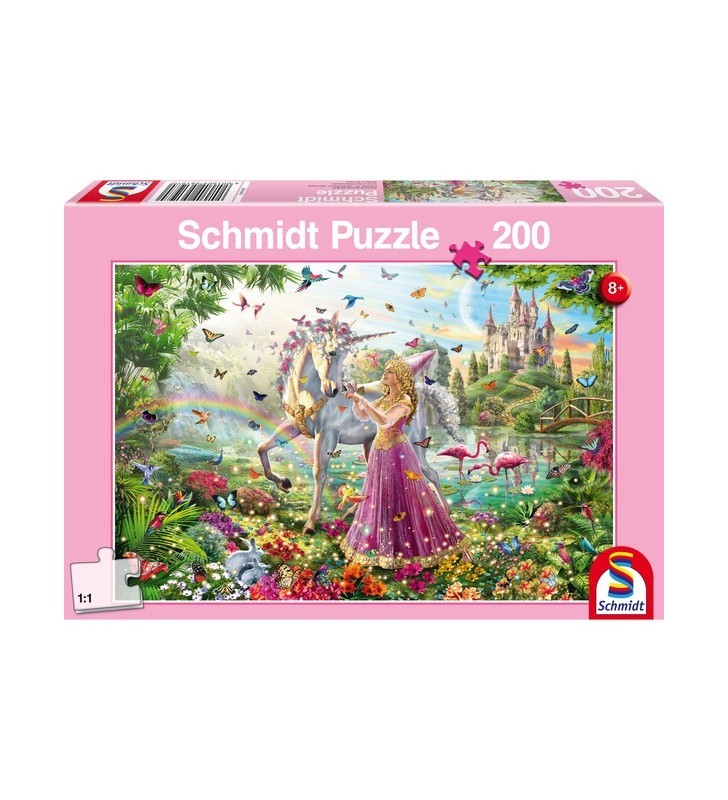 Schmidt Spiele Puzzle Zână frumoasă în pădurea magică