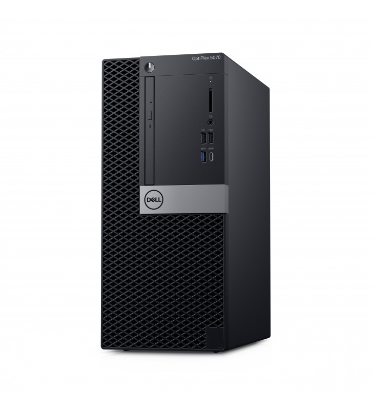 Dell optiplex 5070 intel® core™ i7 generația a 9a i7-9700 8 giga bites ddr4-sdram 256 giga bites ssd mini tower negru pc-ul
