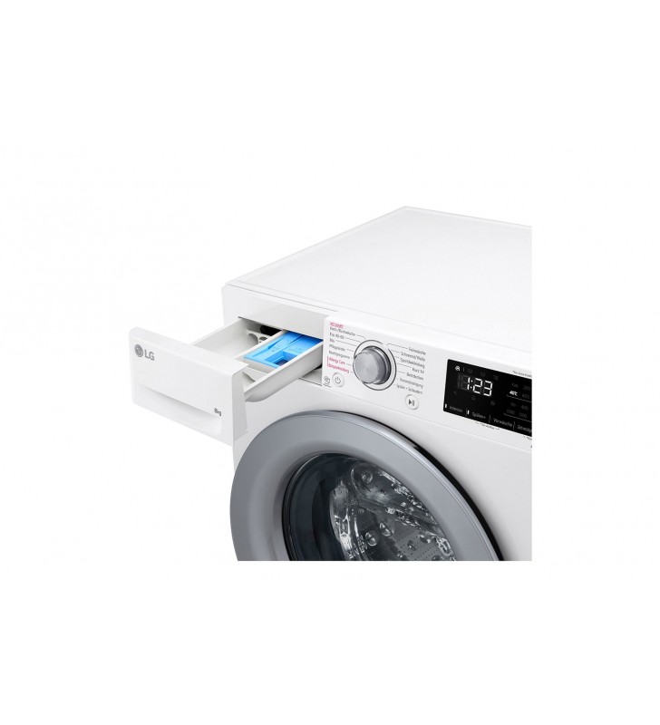 LG F4WV3294 mașini de spălat Încărcare frontală 9 kilograme 1360 RPM A Alb