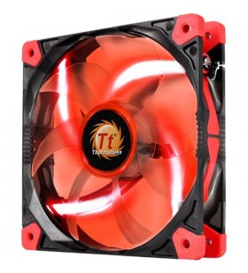 Thermaltake Riing 12 LED Red 120x120x25, ventilator carcasa (negru roșu)