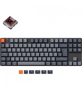 Keychron K1 SE, tastatură pentru jocuri (negru/gri, aspect DE, Keychron Low Profile Optical Brown, hot-swap) keychron