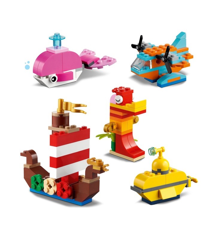 Jucărie de construcție distractivă LEGO 11018 Classic Sea Creativity