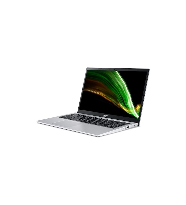 Laptop Acer Aspire 3 A315-58 cu procesor Intel® Core™ i5-1135G7 pana la 4.20 GHz, 15.6'', Full HD, 8GB DDR4, 256GB SSD, Intel® Iris® Xe Graphics, No OS, Culoare Pure Silver