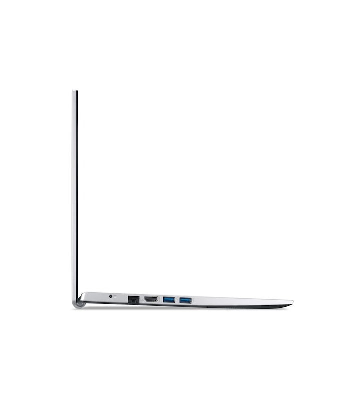 Laptop Acer Aspire 3 A315-58 cu procesor Intel® Core™ i5-1135G7 pana la 4.20 GHz, 15.6'', Full HD, 8GB DDR4, 256GB SSD, Intel® Iris® Xe Graphics, No OS, Culoare Pure Silver