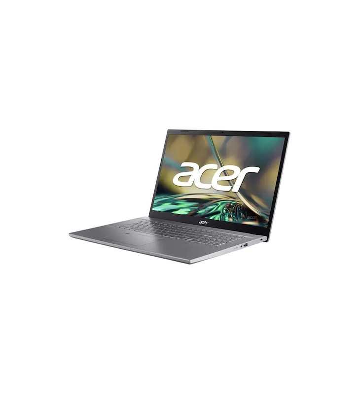 Laptop ACER Aspire 5 A517-53G, Intel Core i5-1235U pana la 4.4GHz, 17.3" Full HD, 8GB, SSD 512GB, Intel Iris Xe Graphics, Free DOS, Gri