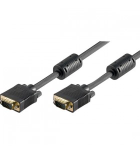 cablu pentru monitor goobay cu conectori HD cu 15 pini (negru, 2 metri)