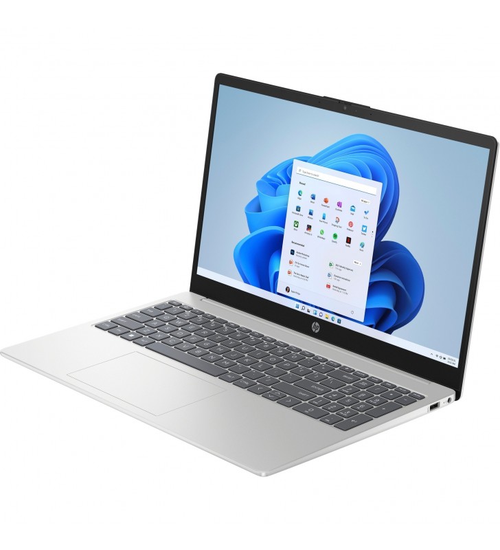 HP 15-fc0057ng, notebook (argintiu, Windows 11 Home pe 64 de biți, SSD de 512 GB)