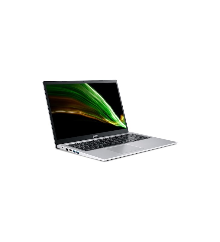 Laptop Acer Aspire 3 A315-24P cu procesor AMD Ryzen™ 3 7320U până la 4,10 GHz, 15,6" Full HD, IPS, 8GB, 256GB SSD, AMD Radeon™ 610M, fără sistem de operare, Silver
