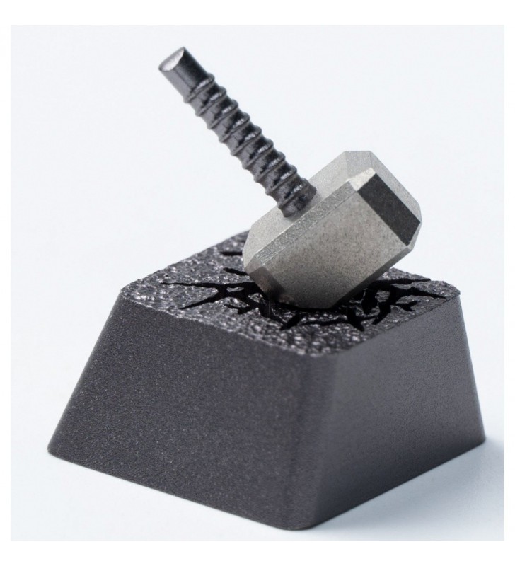 Keychron Hammer din aliaj de aluminiu Artisan Keycap, Keycap (negru argintiu)