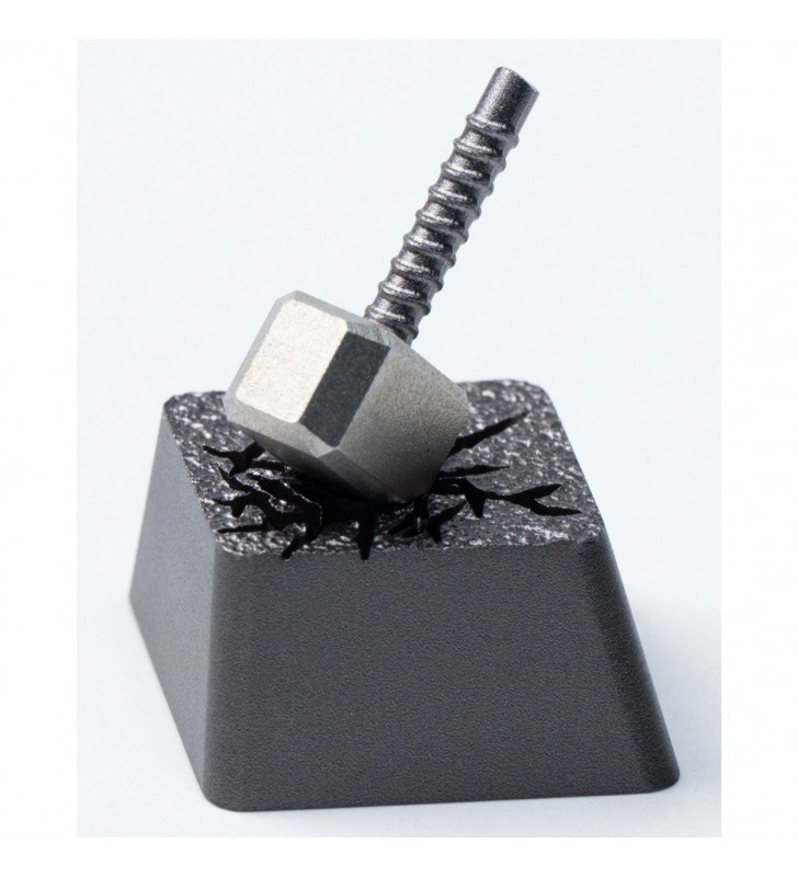 Keychron Hammer din aliaj de aluminiu Artisan Keycap, Keycap (negru argintiu)