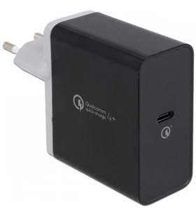 Încărcător USB DeLOCK 1 x USB Type-C PD 3.0 / Qualcomm Quick Charge 4+ cu 27 W (negru)