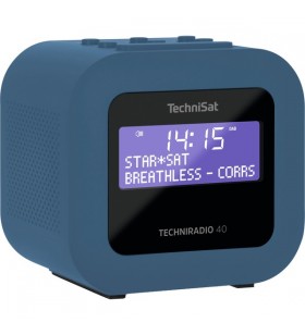 TechniSat TECHNIRADIO 40, radio cu ceas (albastru/gri, FM, DAB/DAB+, USB)