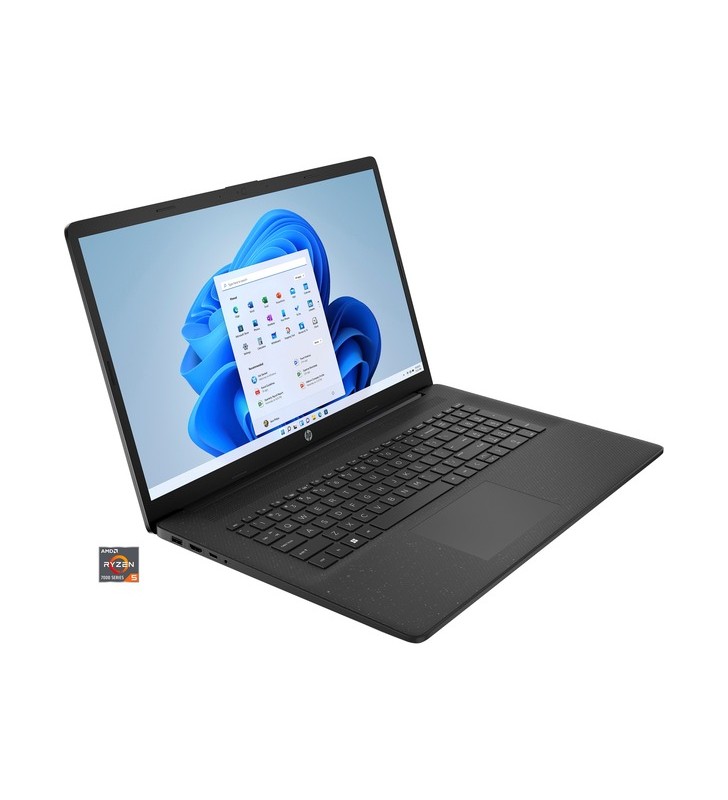 HP 17-cp2102ng, notebook (negru, Windows 11 Home pe 64 de biți, SSD de 512 GB)