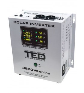 Invertor solar de la 48v la 230v 5100va/3500w mppt unda sinusoidala ted003898