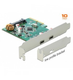 DeLOCK PCIe x4  2x USB extern 3.2 Gen 2 Type C, controler USB
