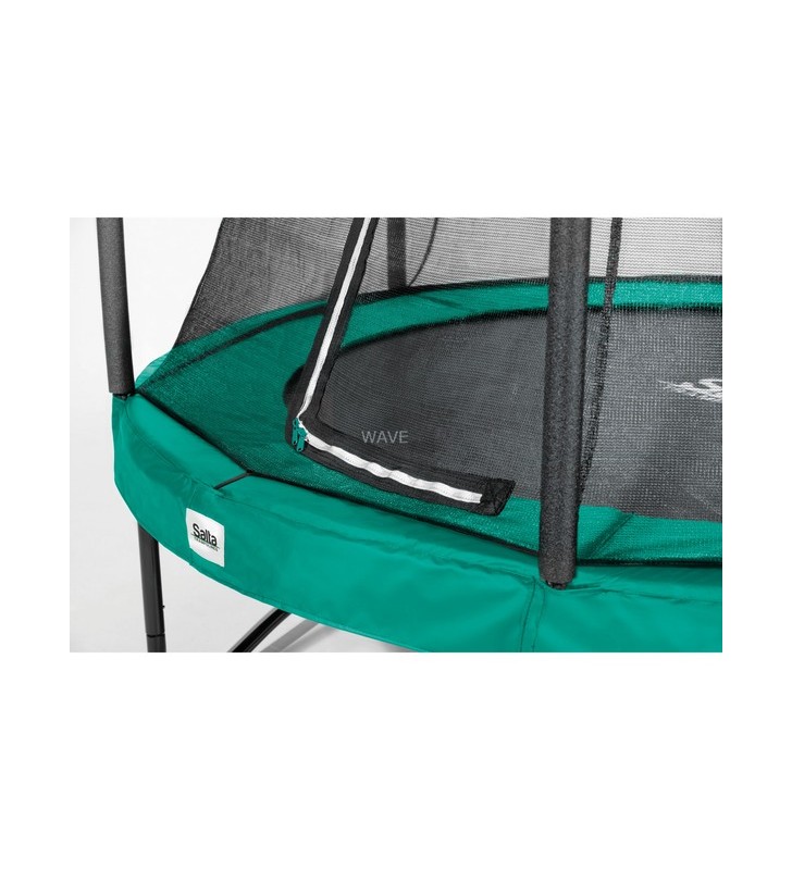 Salta Trambuline Comfort Edition, echipament de fitness (verde/negru, rotund, 427 cm)