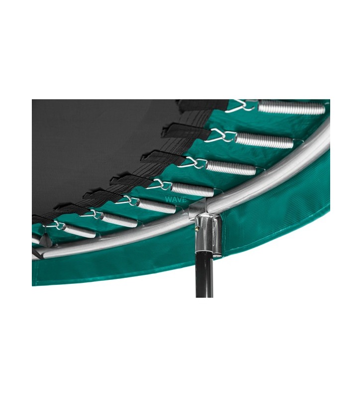 Salta Trambuline Comfort Edition, echipament de fitness (verde/negru, rotund, 427 cm)