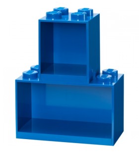 Room Copenhaga LEGO Regal Brick Raft 8+4, Set 41171731 (albastru, 2 rafturi)